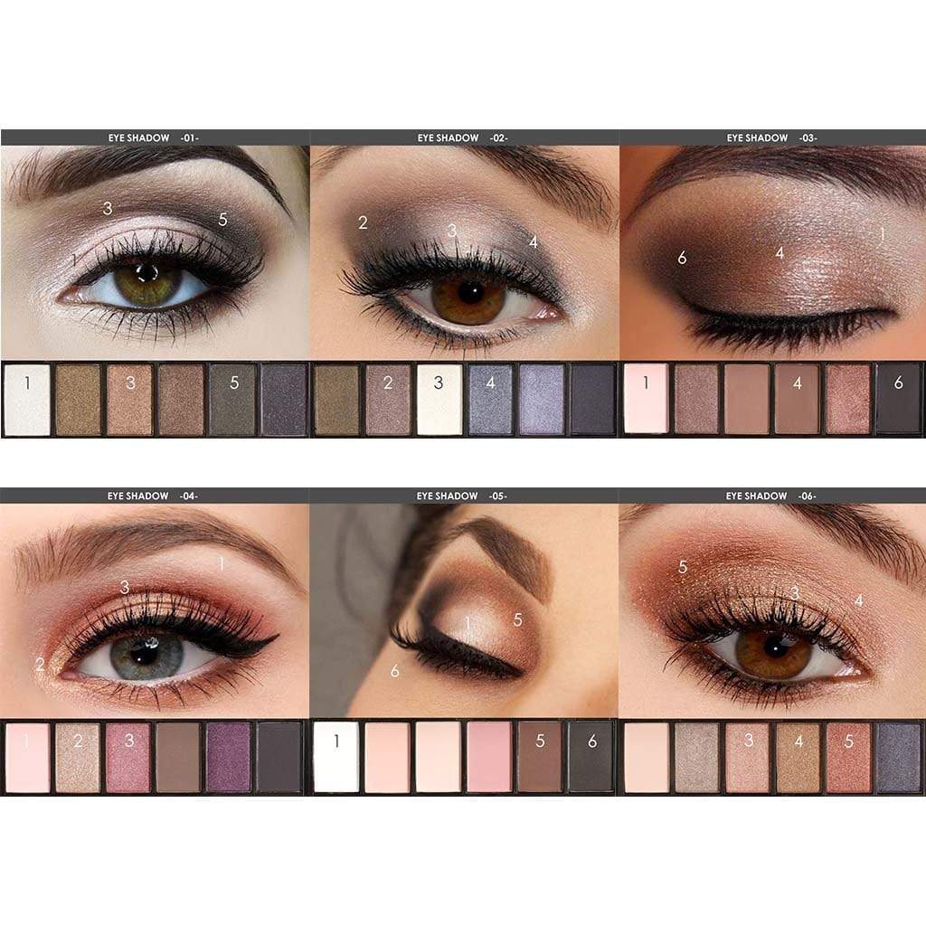 6 Color Smokey Eyeshadow Palette